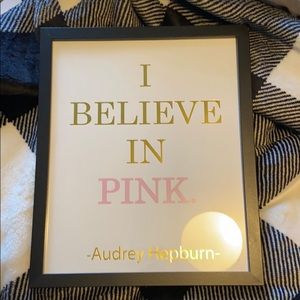 Framed quote